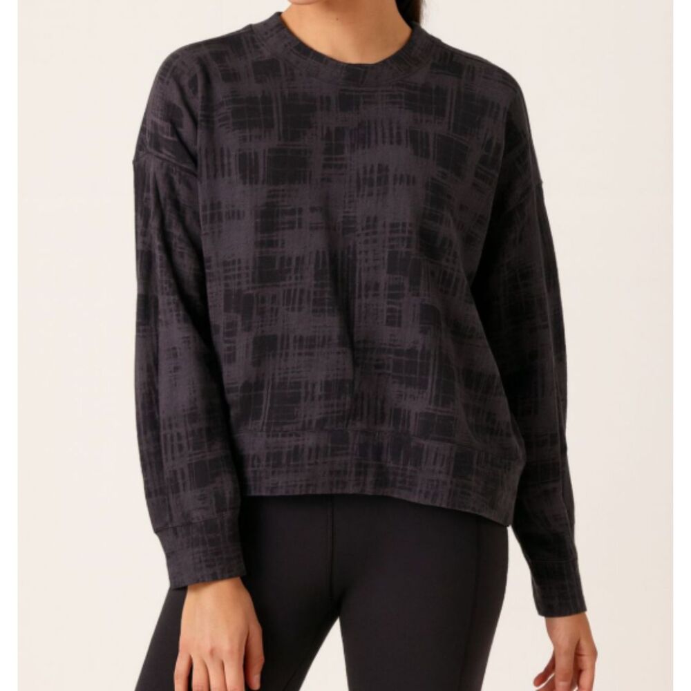 Zella Patterned Sweatshirt Size Small